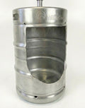 Beer Keg Urinal with Tap Handle – Stainless Steel Wall Mounted Urinal – Man Cave Bar Bathroom Decor