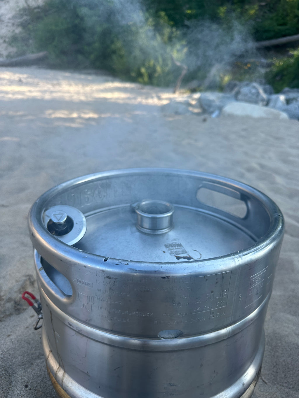 5-in-1 Beer Keg Grill – Stainless Steel BBQ Fire Pit Smoker Camping Stove Portable Outdoor Grill