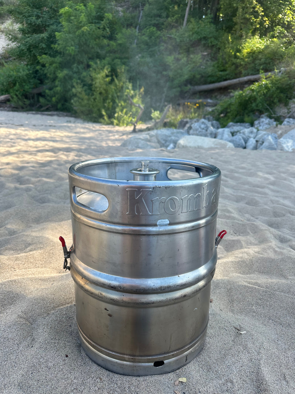 5-in-1 Beer Keg Grill – Stainless Steel BBQ Fire Pit Smoker Camping Stove Portable Outdoor Grill