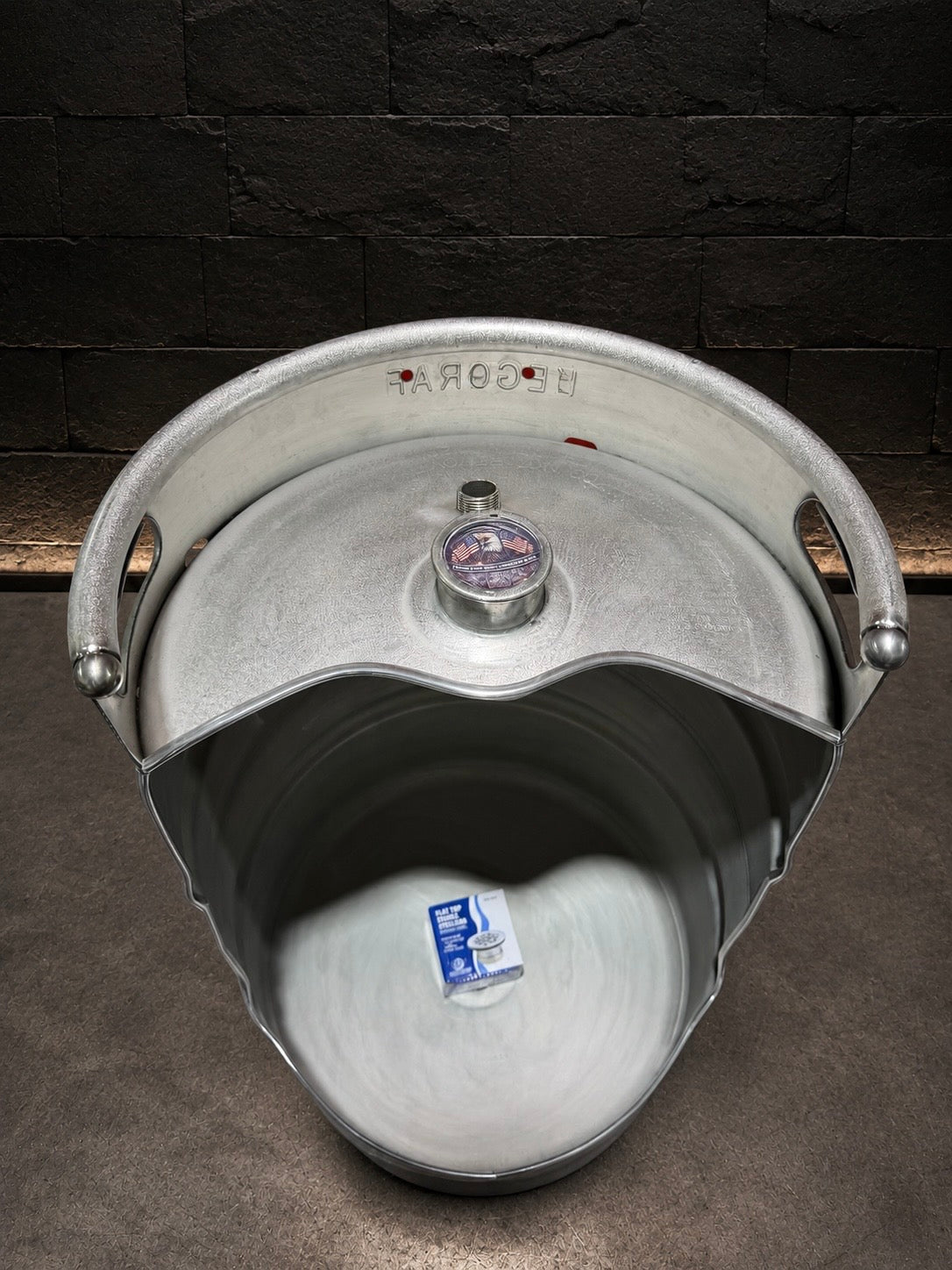 Unique Beer Keg Urinal – Industrial Stainless Steel Urinal for Man Cave Bar Decor – Wall Mounted