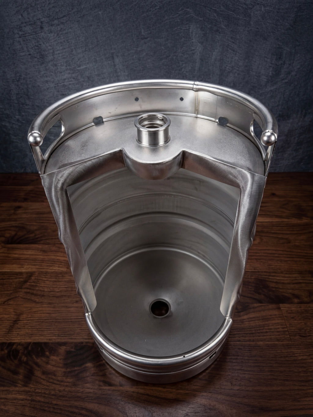 Beer Keg Premium Urinal – Stainless Steel Industrial Urinal for Man Cave and Bar Bathroom