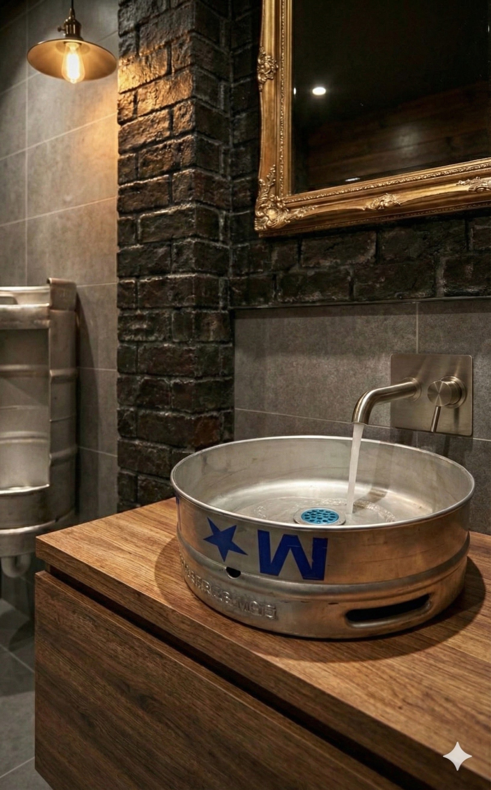 Beer Keg Sink: Stainless Steel Industrial Bar Sink