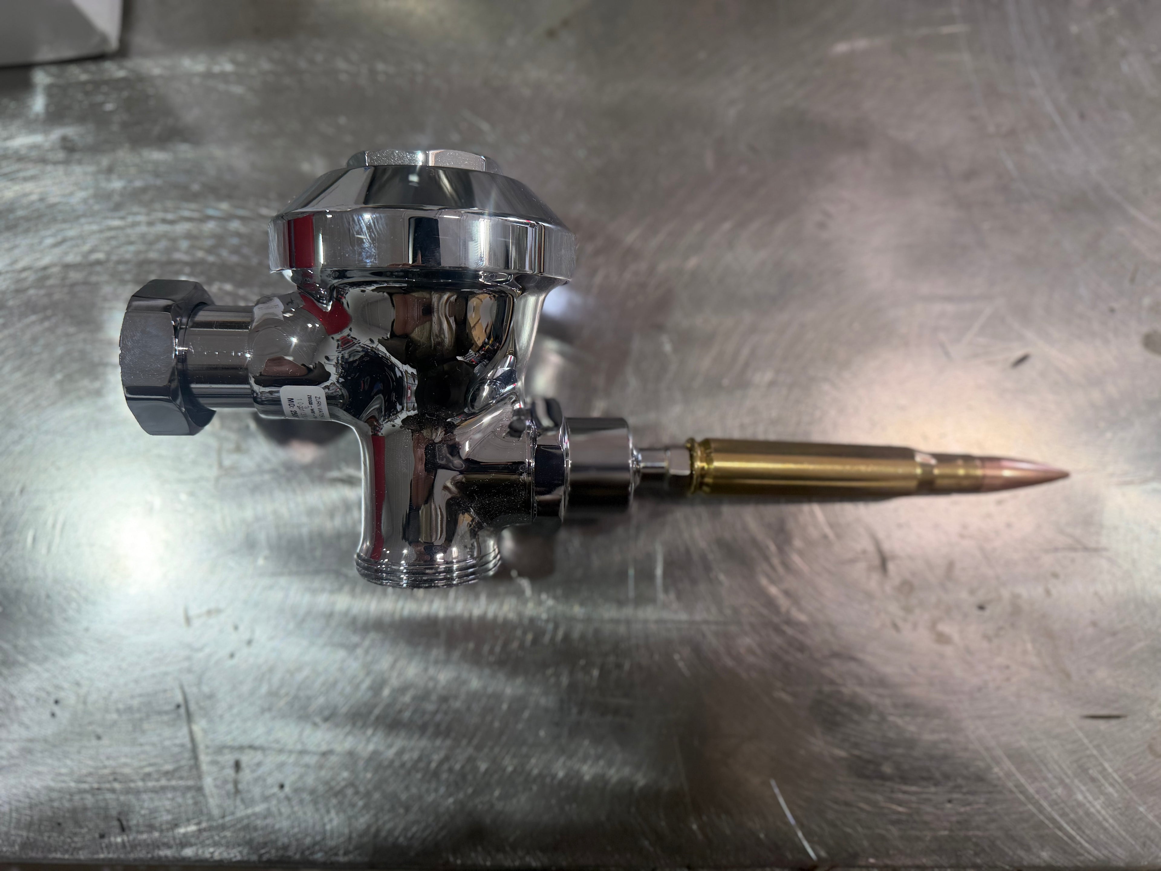 Beer Keg Urinal – Stainless Steel Industrial Urinal for Man Cave and Bar Bathroom