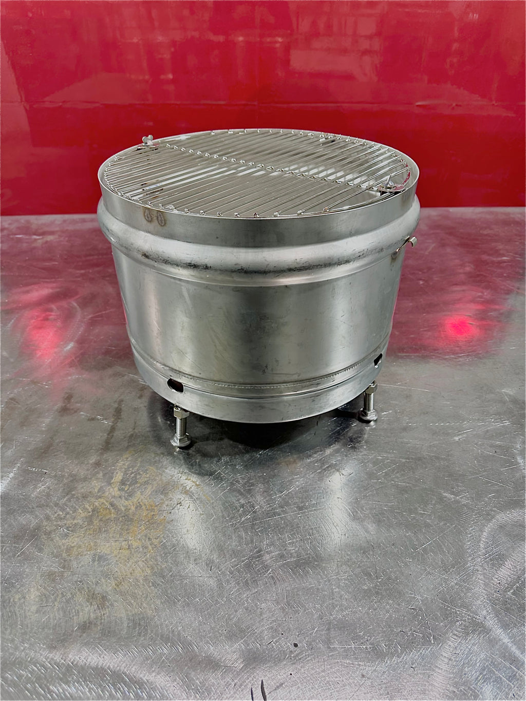 5-in-1 Beer Keg Grill – Stainless Steel BBQ Fire Pit Smoker Camping Stove Portable Outdoor Grill