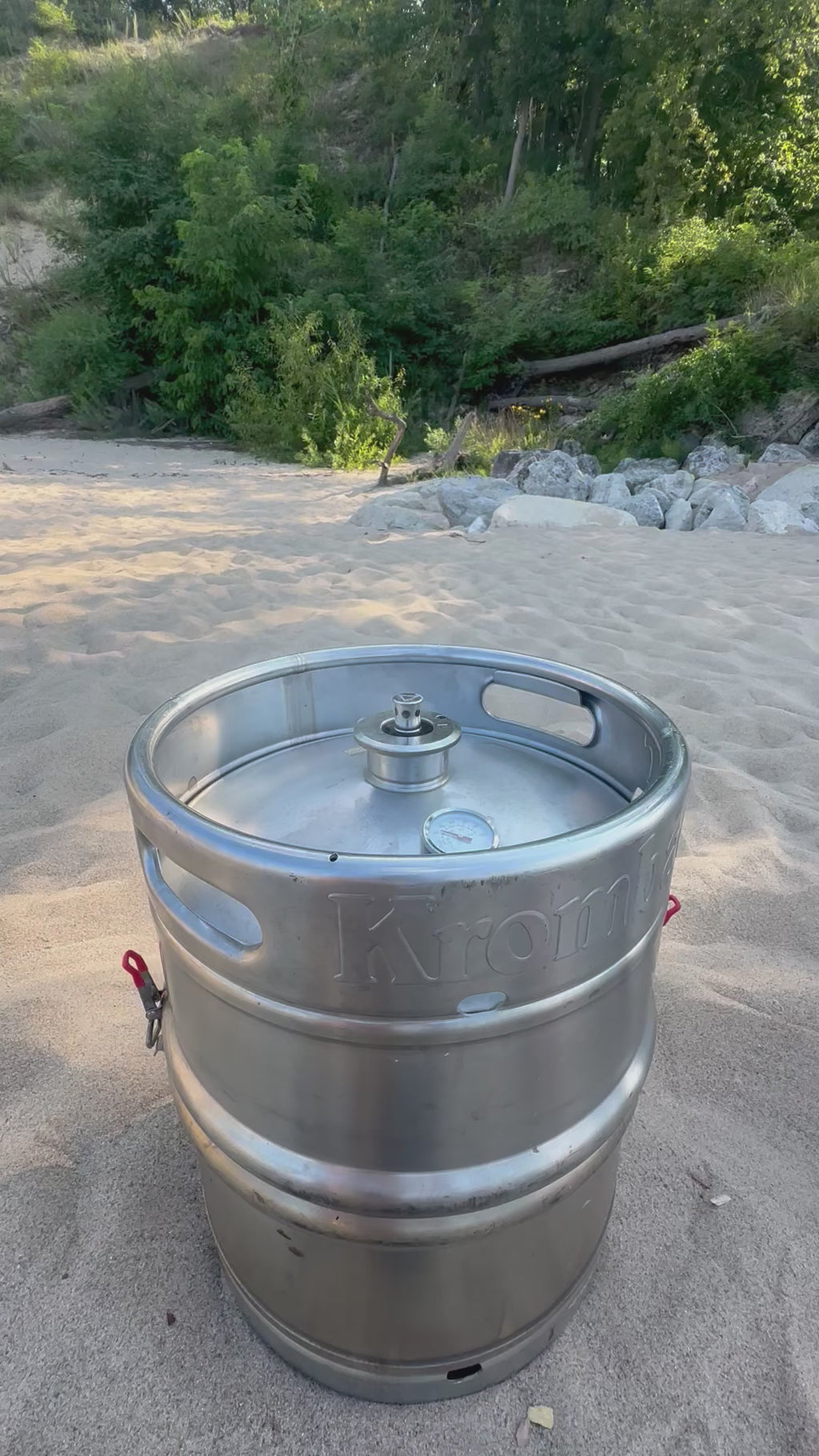 5-in-1 Beer Keg Grill – Stainless Steel BBQ Fire Pit Smoker Camping Stove Portable Outdoor Grill